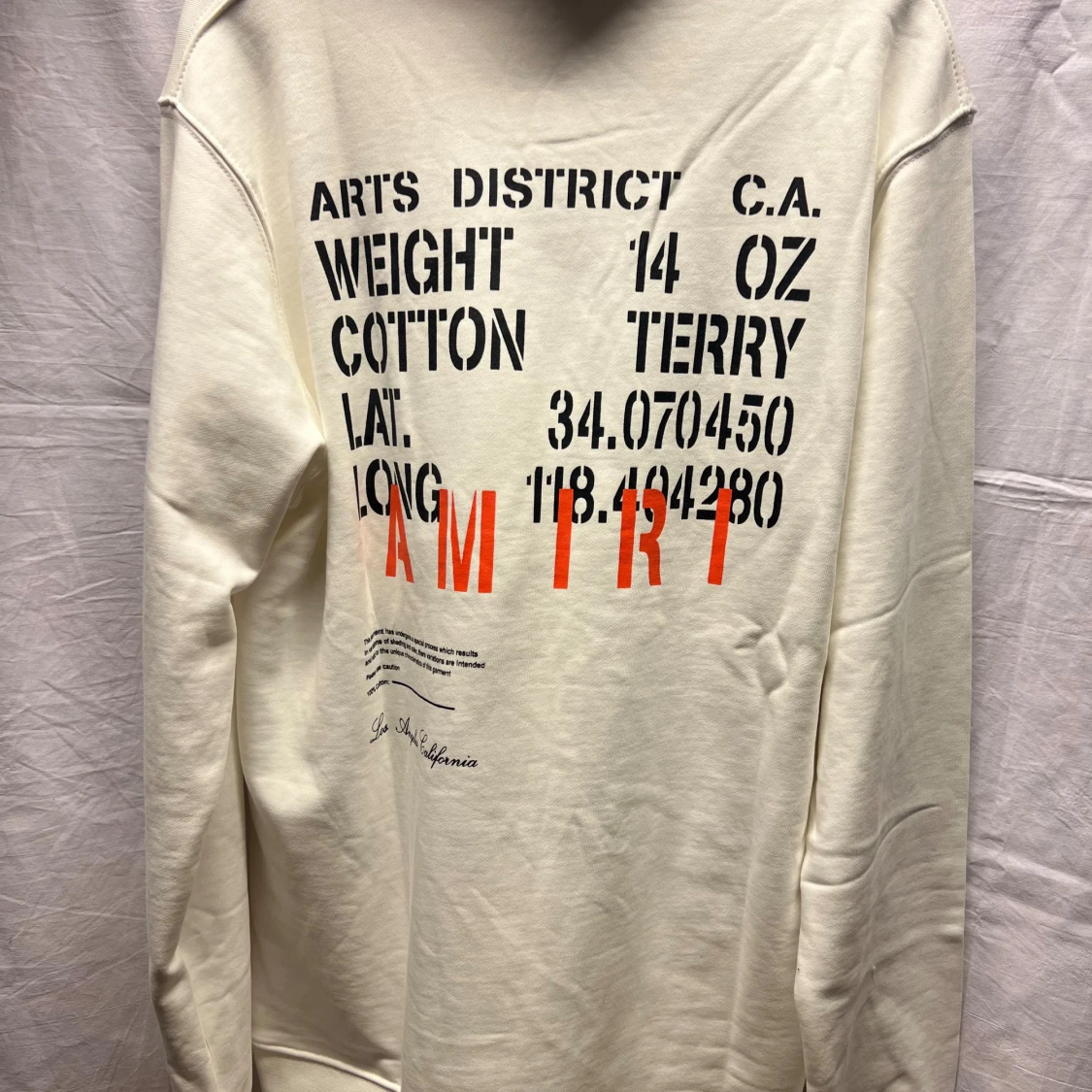 Vit hoodie från Amiri med tryck - 1