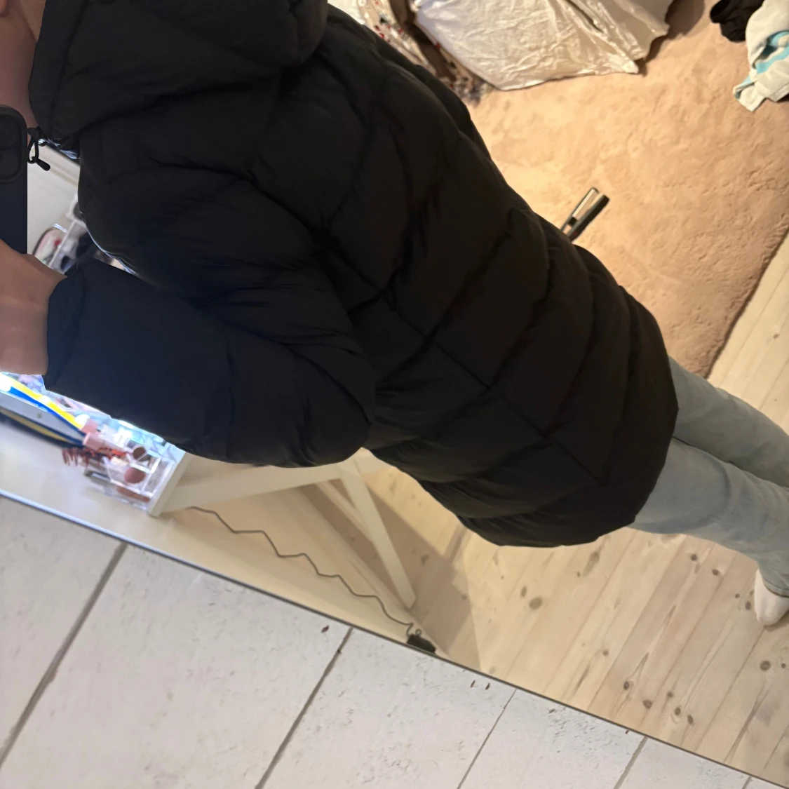 Svart lång dunjacka från Neomondo - 1