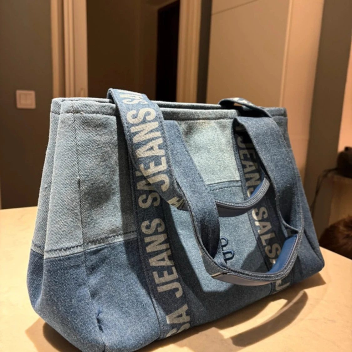 Blå denim axelväska från Salsa Jeans