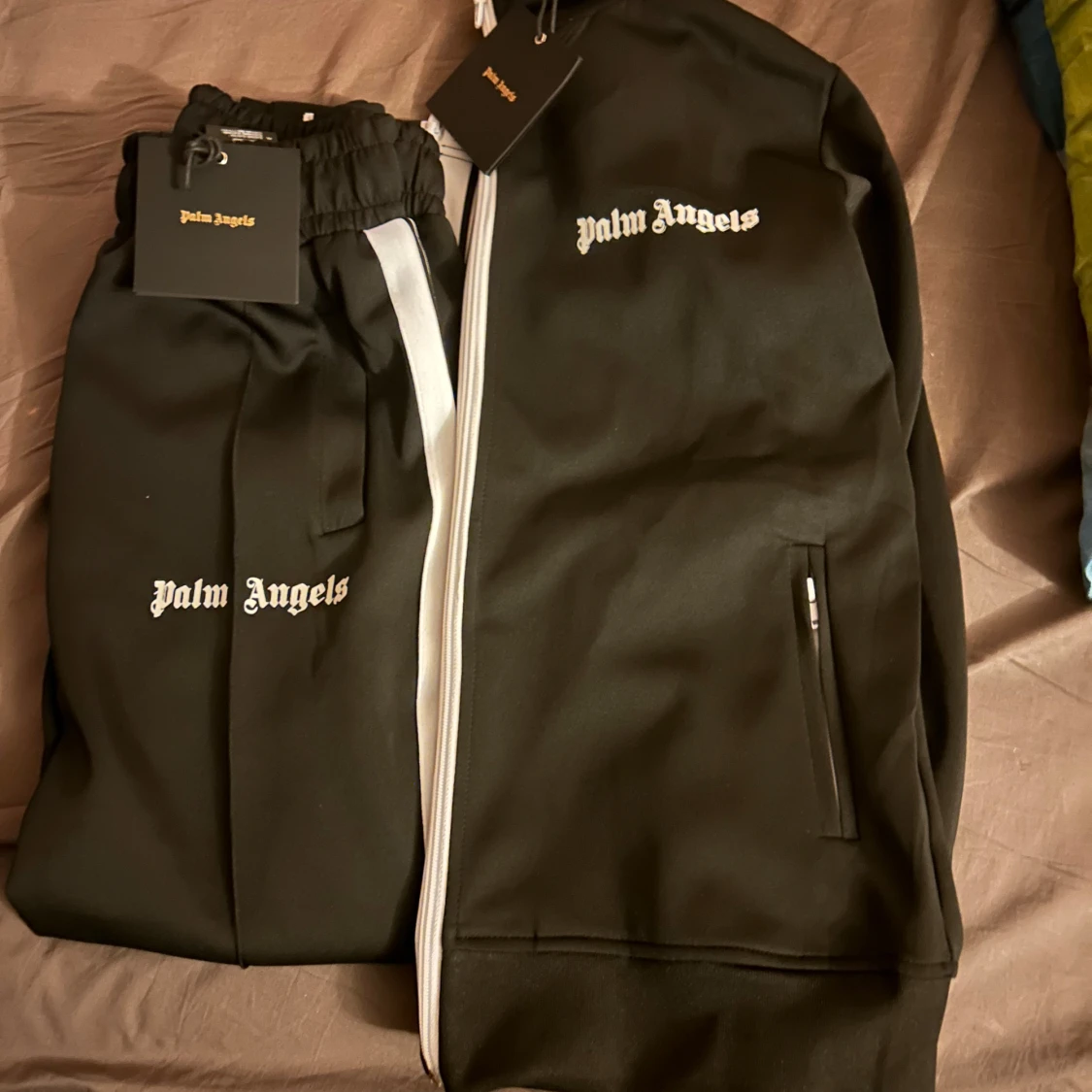 Svart track jacket från Palm Angels - 1