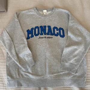 Grå sweatshirt  - Snygg sweatshirt från hm med tryck. Inga tecken på användning, jättefin. 