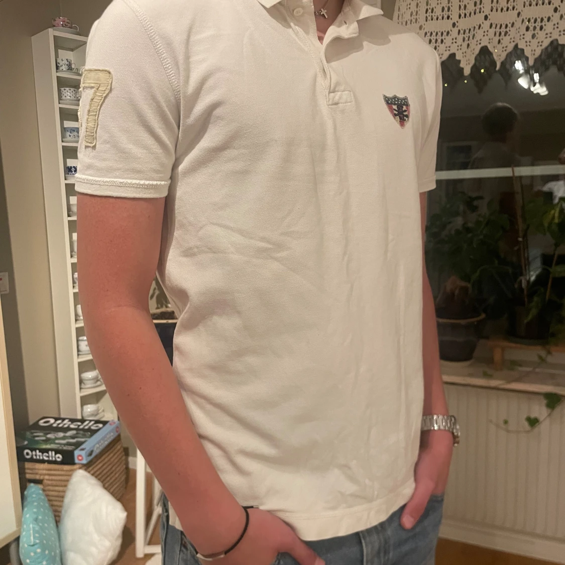 Polo Jeans Company by Ralph Lauren – Klassisk vit piké (strl L) - 2