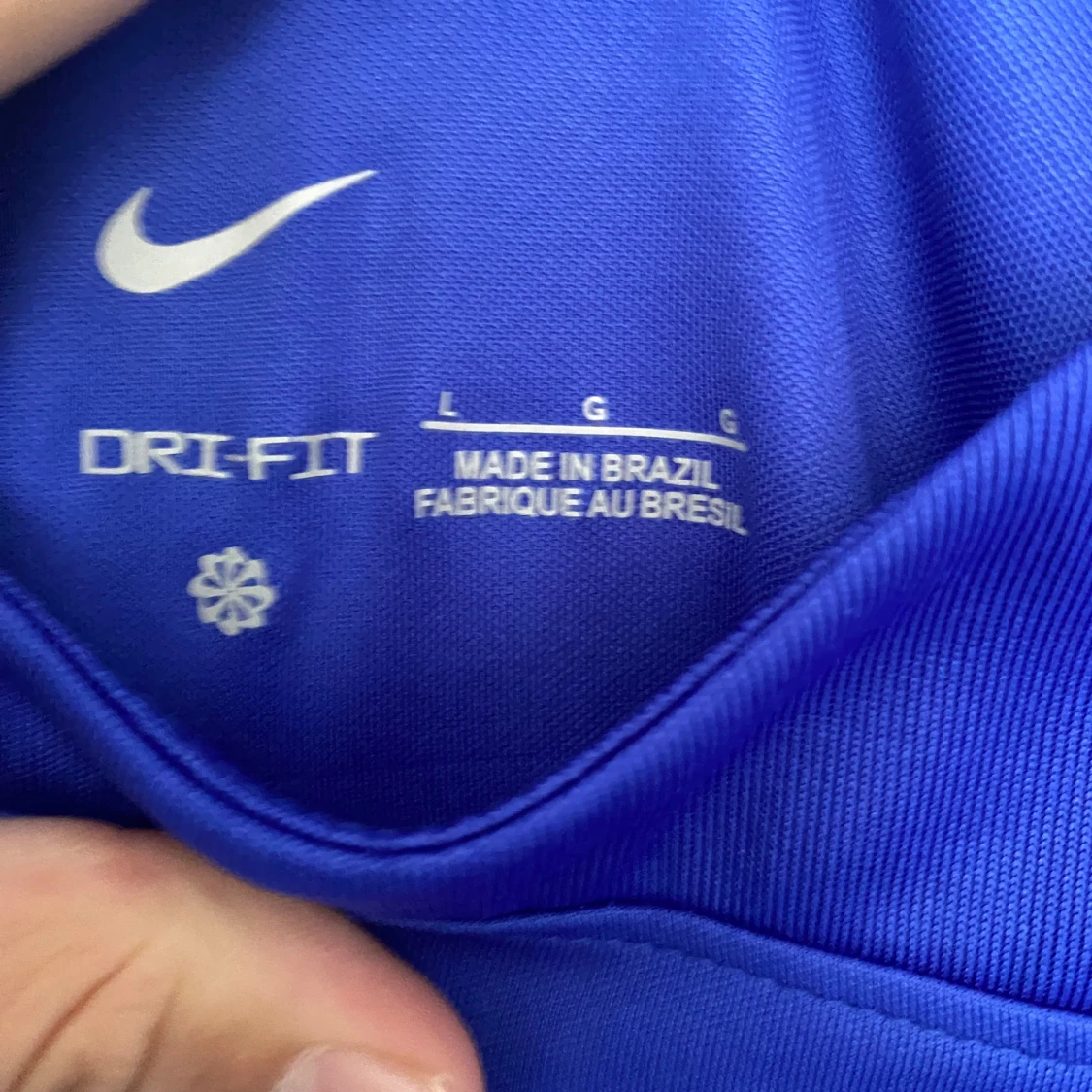 Blå Brasilien fotbollströja Nike L - 2