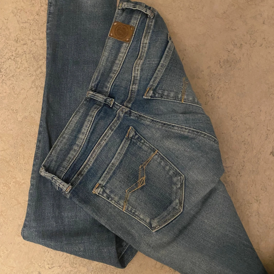 Replay blå jeans med raka ben - 4