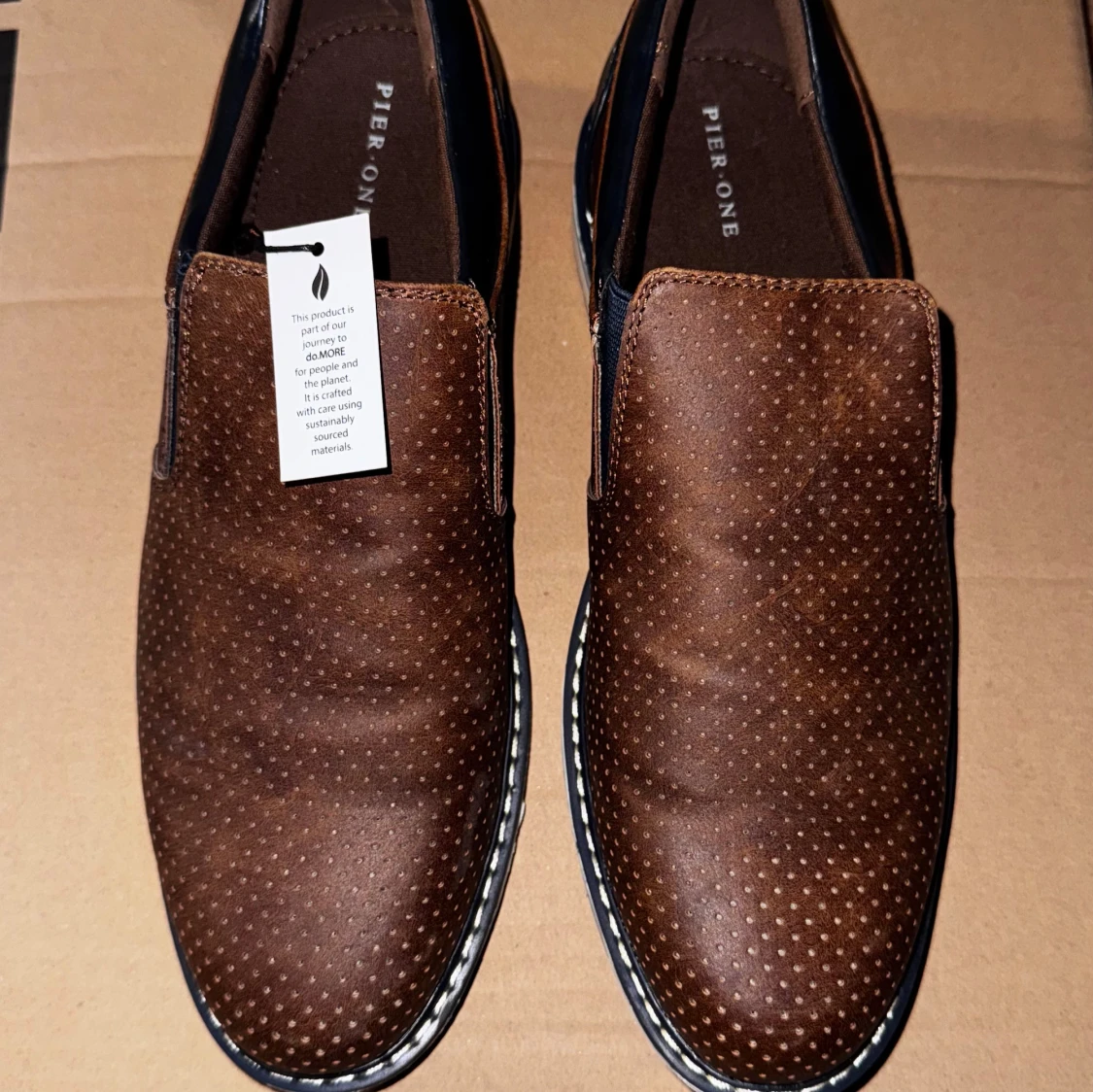 Bruna loafers från Pier One - 1