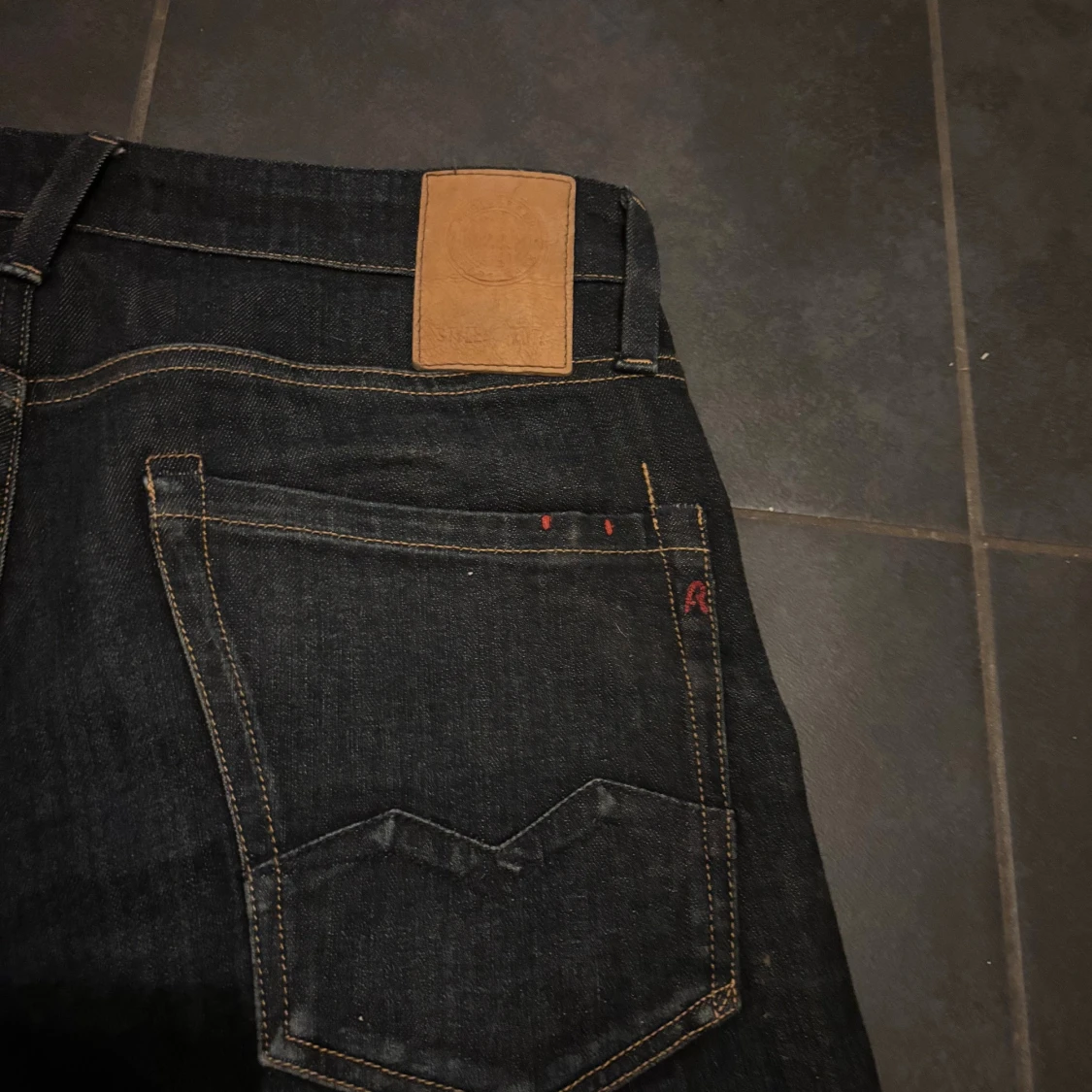 Replay mörkblå jeans straight fit - 4