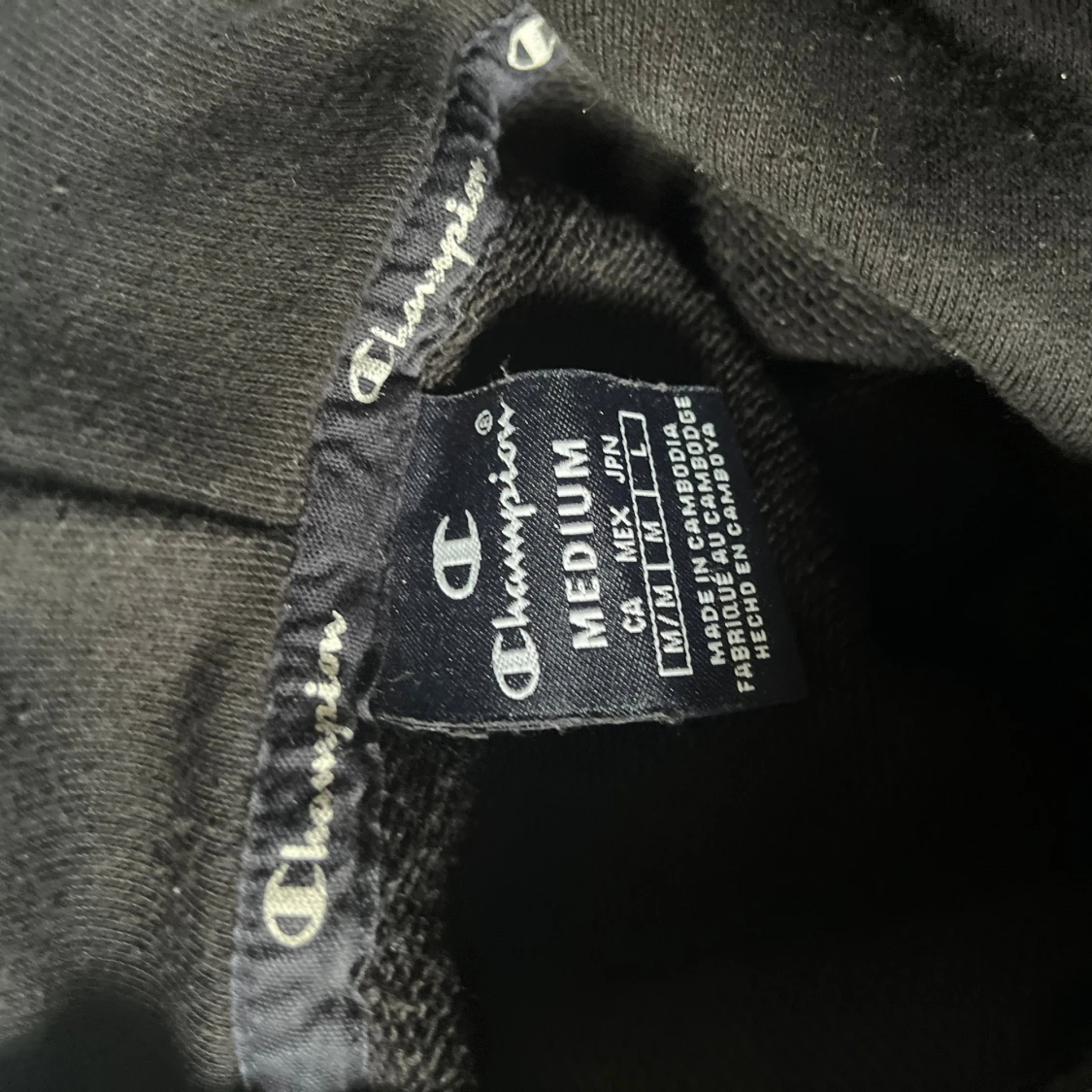 Svart hoodie från Champion M - 2