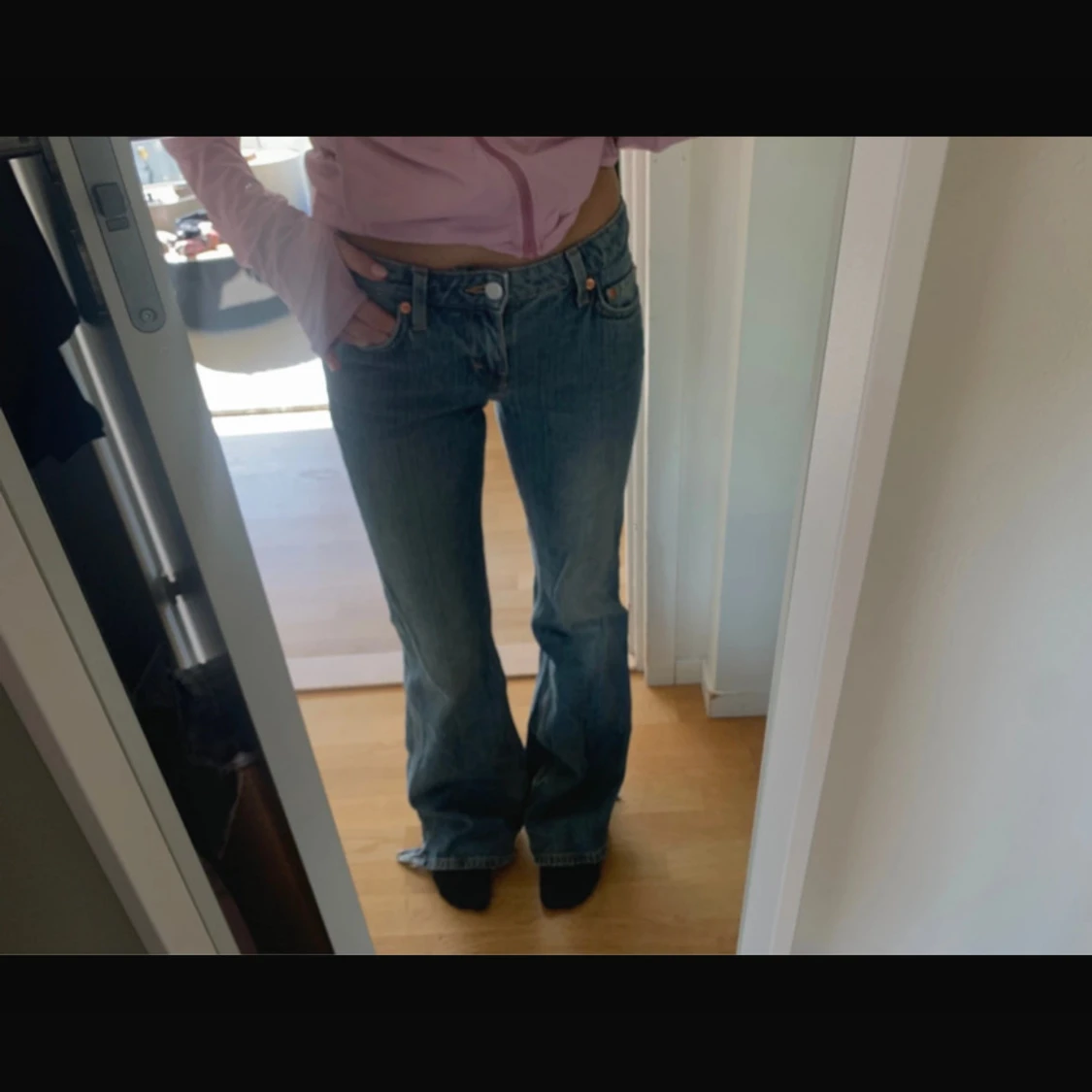 Weekday bootcut jeans blå denim