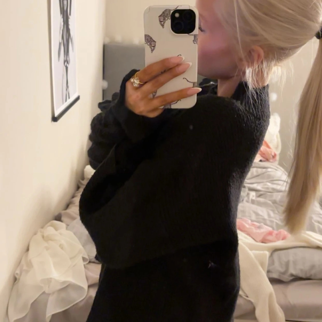 Svart stickad tröja från bpc selection - 2