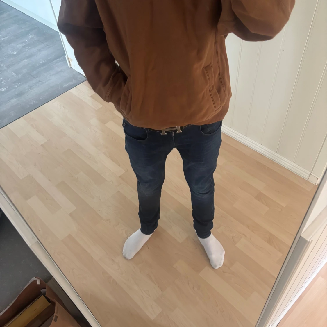 Brun hoodiejacka från Carhartt L - 3