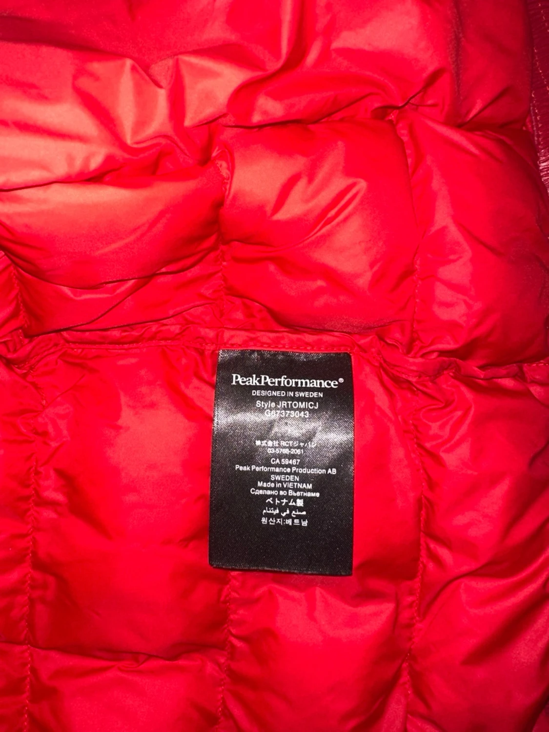 Röd Peak Performance pufferjacka - 5