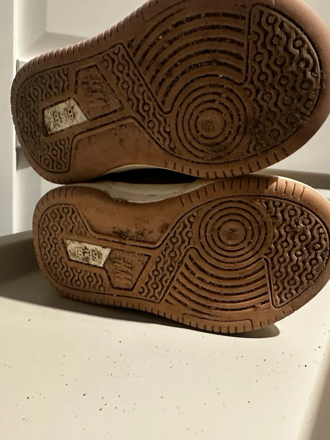 Beige och rosa fodrade boots strl 18/19 - 2