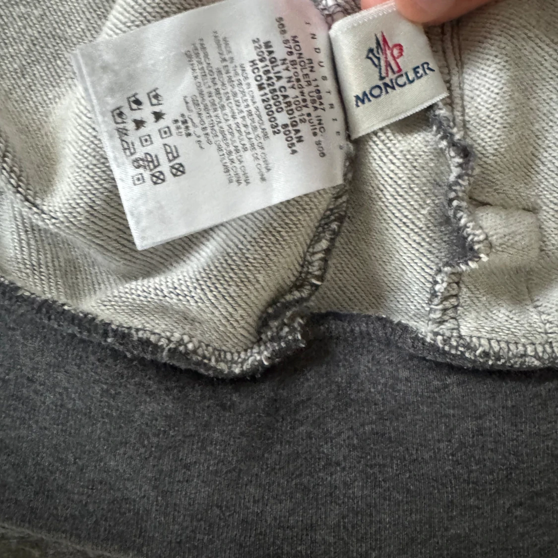 Grå zipjacka från Moncler M - 4