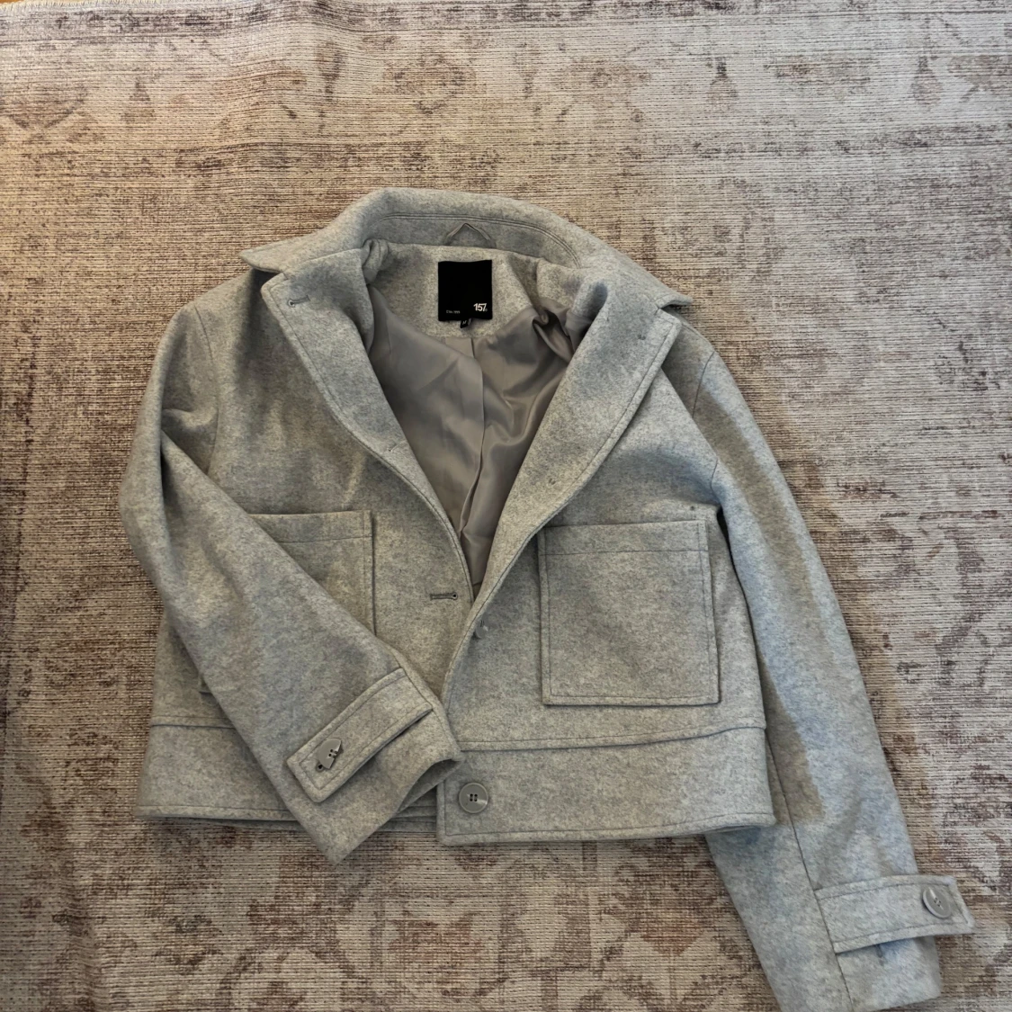 ljusgrå höstkappa  - 1