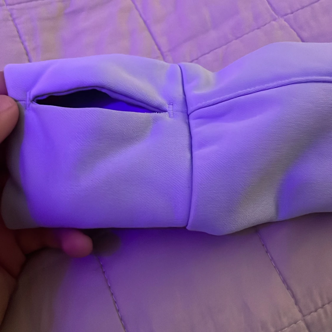 Ljusblå vindjacka med huva - 3