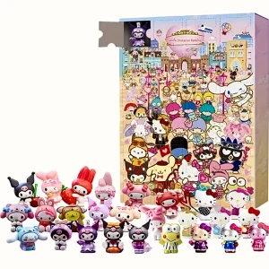 Samlarkalender med Sanrio-figurer! - Samlarkalender med Sanrio-figurer & 24 luckor. Kalendern är självklart obruten. Bilder för visning.