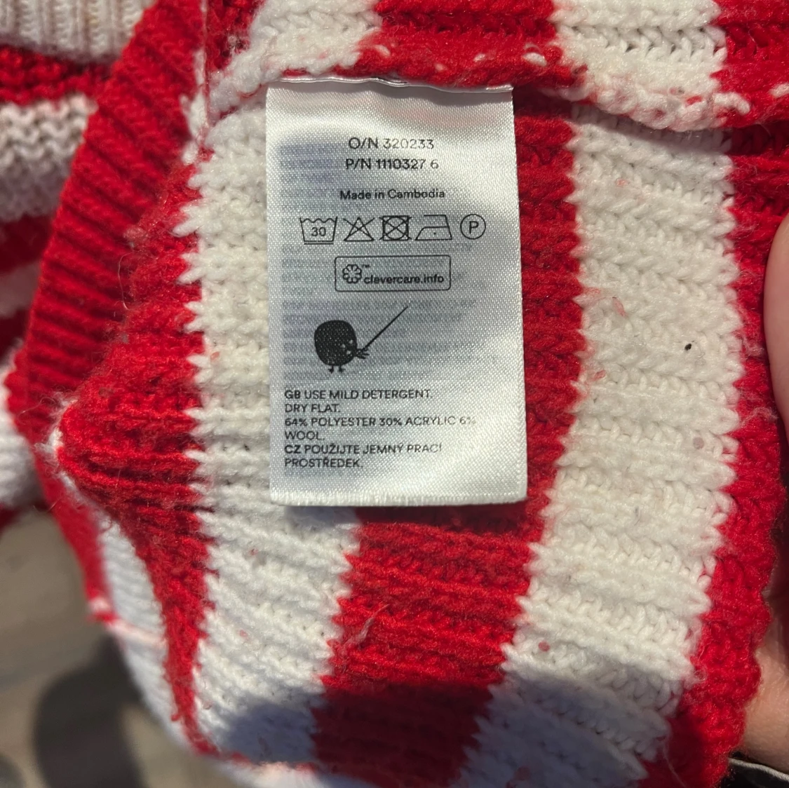 Randig stickad tröja från Monki - 3