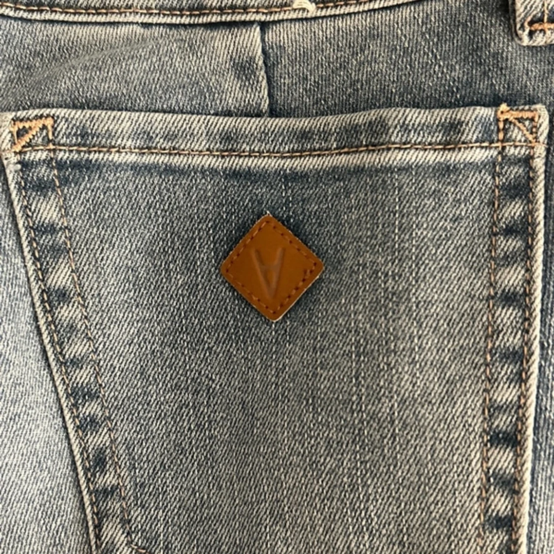 Blå bootcut jeans från Abrand - 3