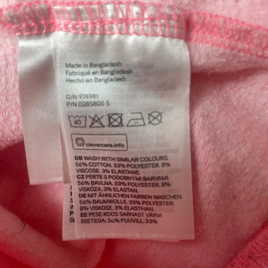 Rosa hoodie med dragkedja från H&M - 3