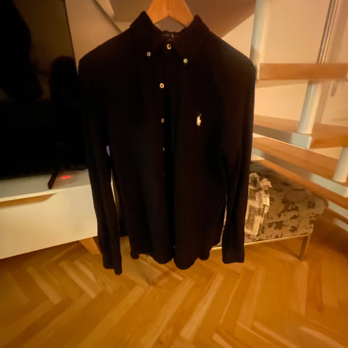 Mörkblå långärmad skjorta Ralph Lauren