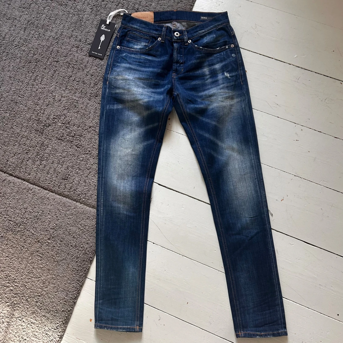 Mörkblåa Dondup George Jeans - 2