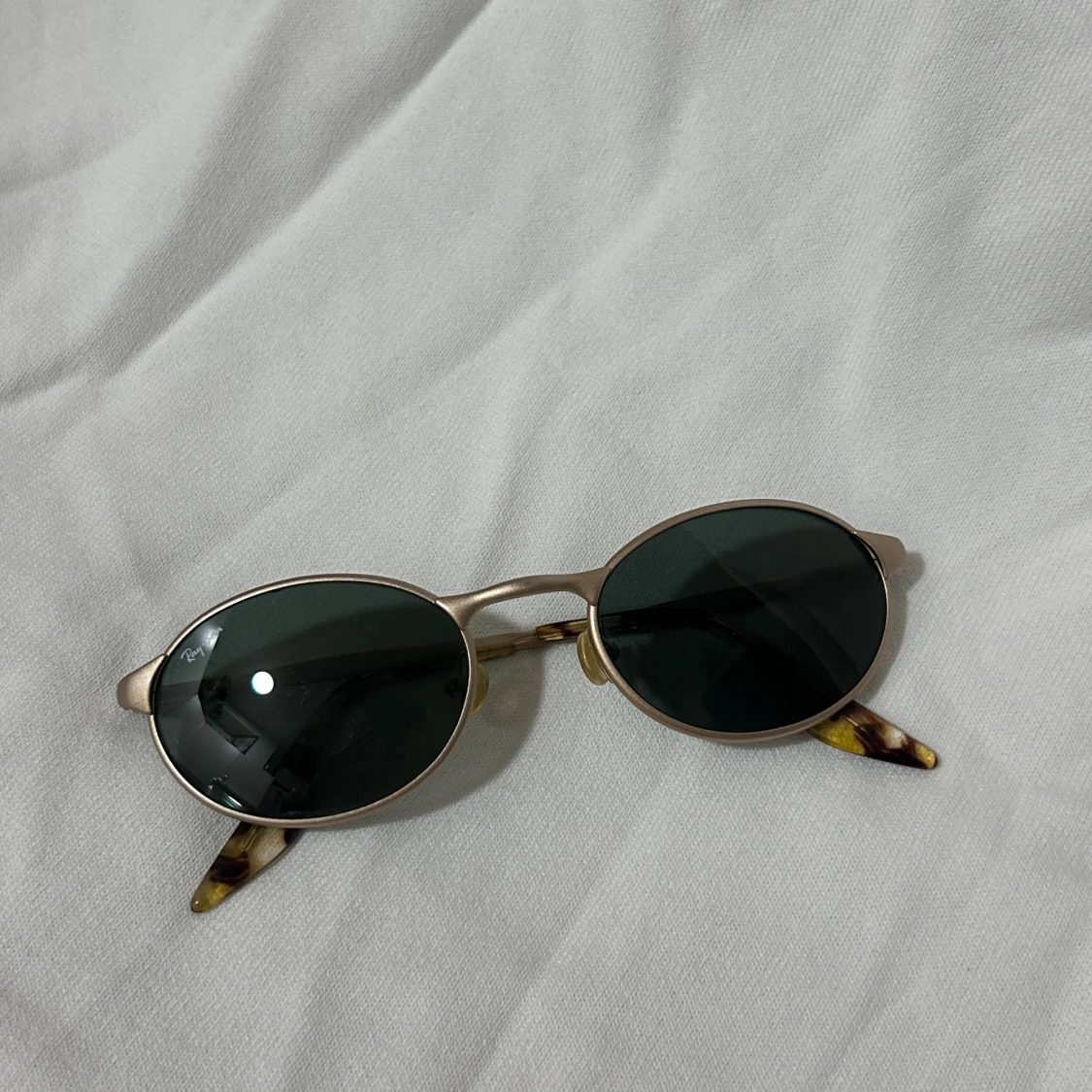 VINTAGE Ray-Ban W2840 Highstreet Metall Oval Solglasögon – Hög Kvalitet guld