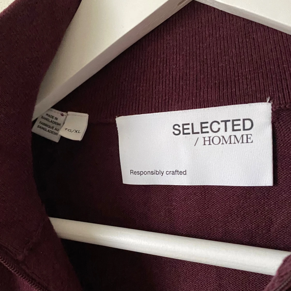 Vinröd half zip tröja Selected Homme - 3