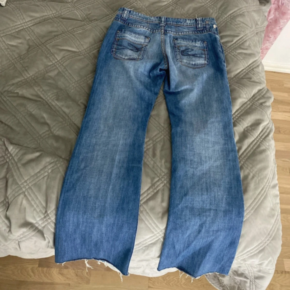 Blåa wide jeans från Chiappetta - 3