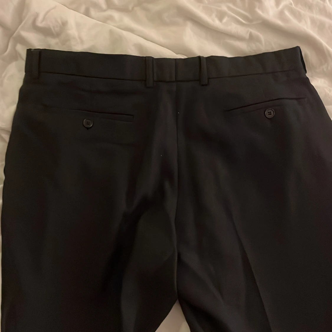 Svarta kostymbyxor från Steel, linne - 3