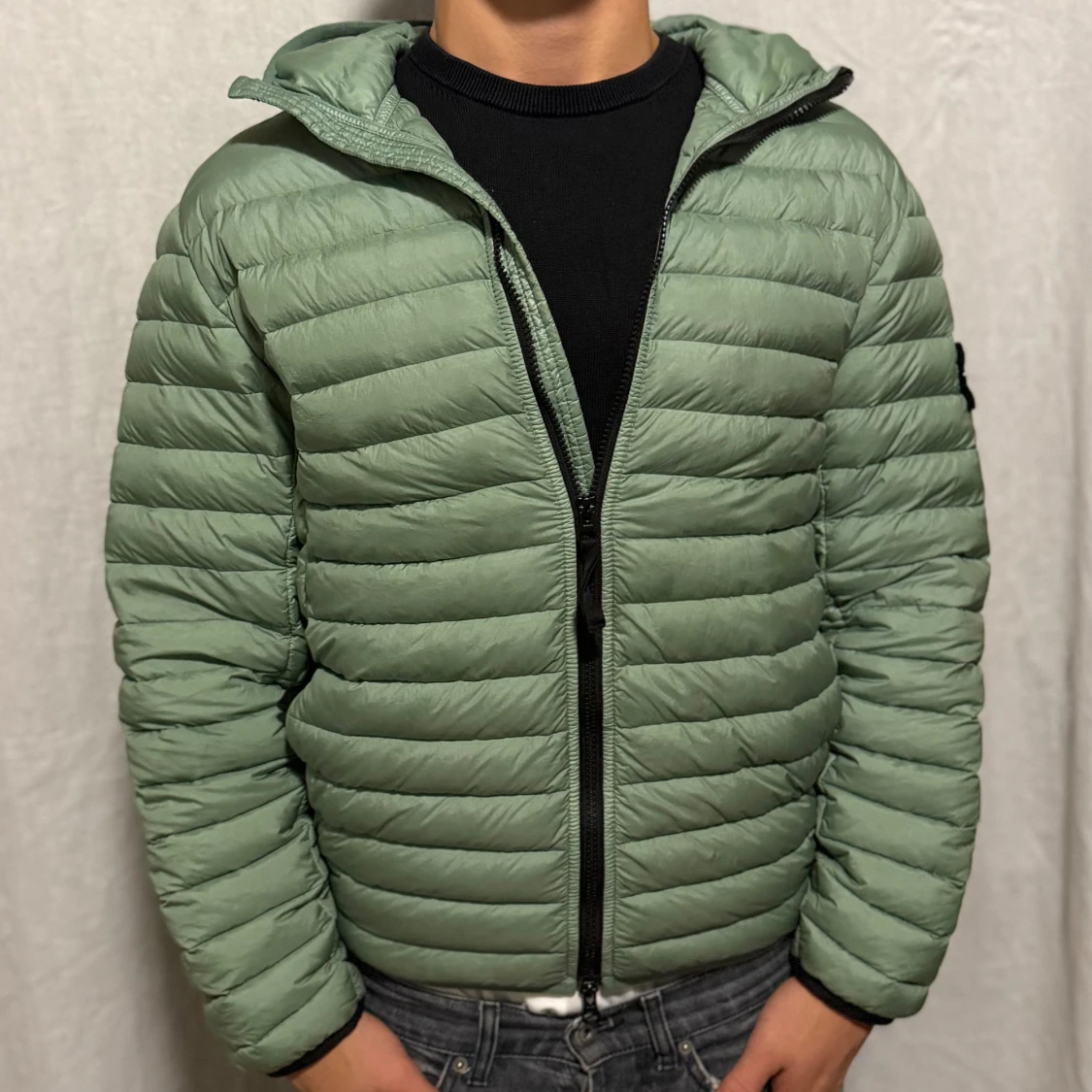 Stone Island dun jacka - Loom Woven Chambers R- dylon down - TC (Grön)