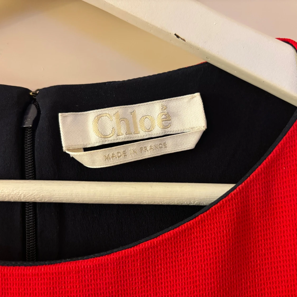 Chloé midilångklänning i viskos med spets och mönster - 2