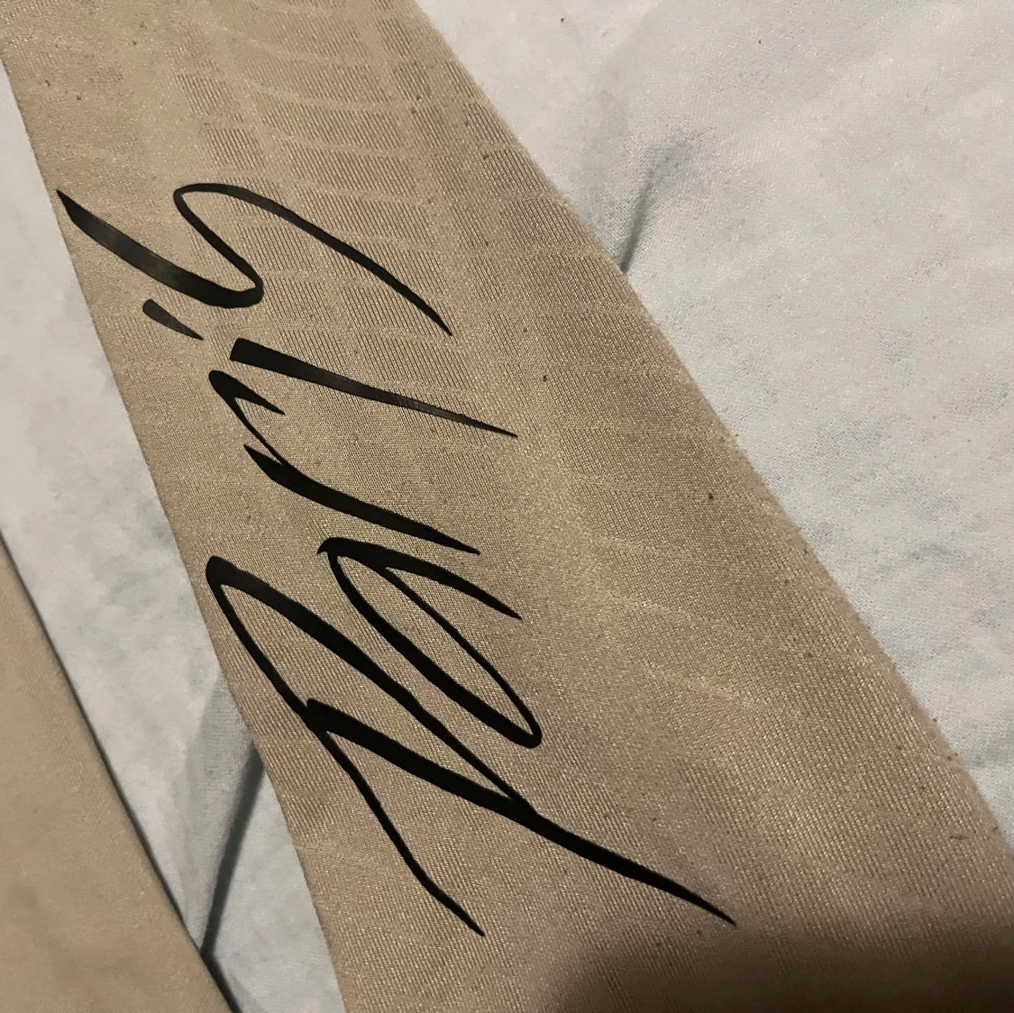 Beige PSG långärmad fotbollströja - 1