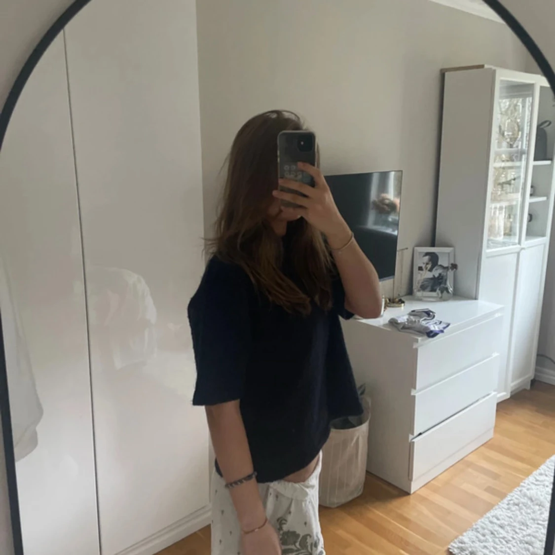 Stickad T-shirt  - 1