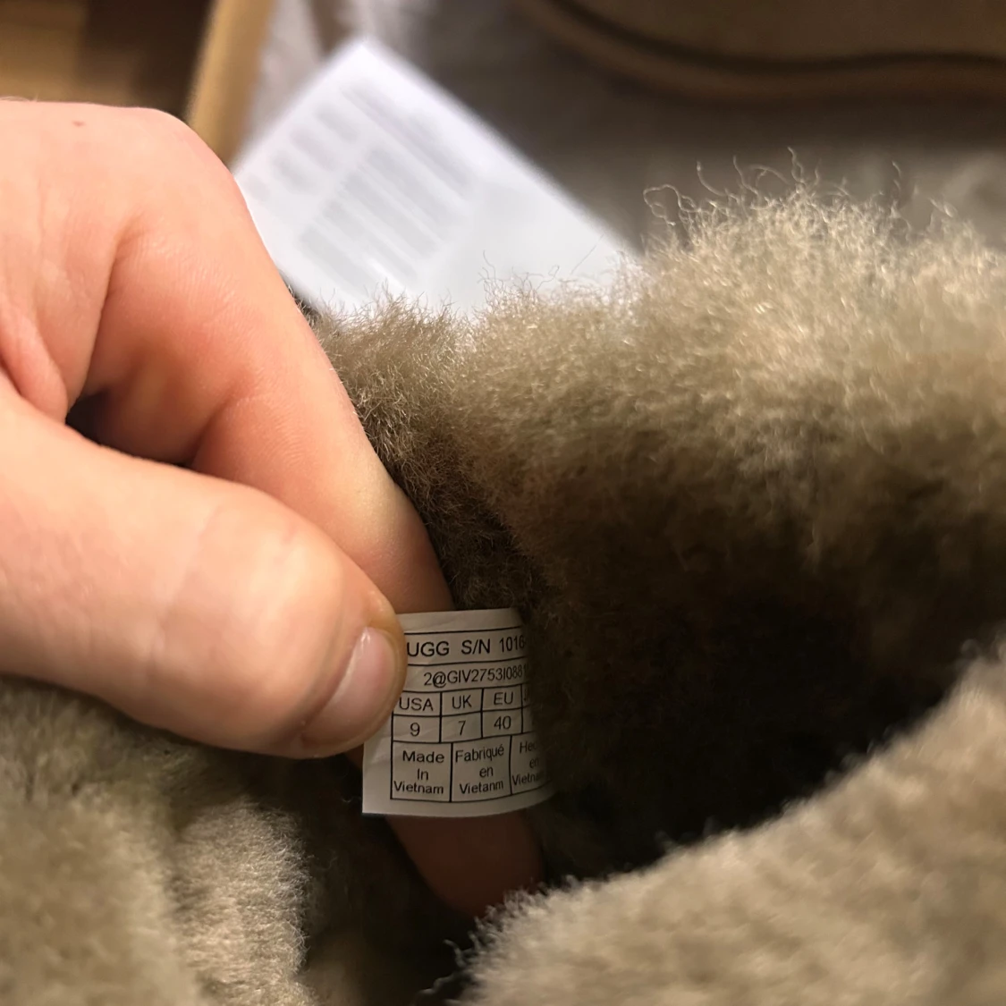 Beige UGG boots med pälsfoder, strl 40 - 1