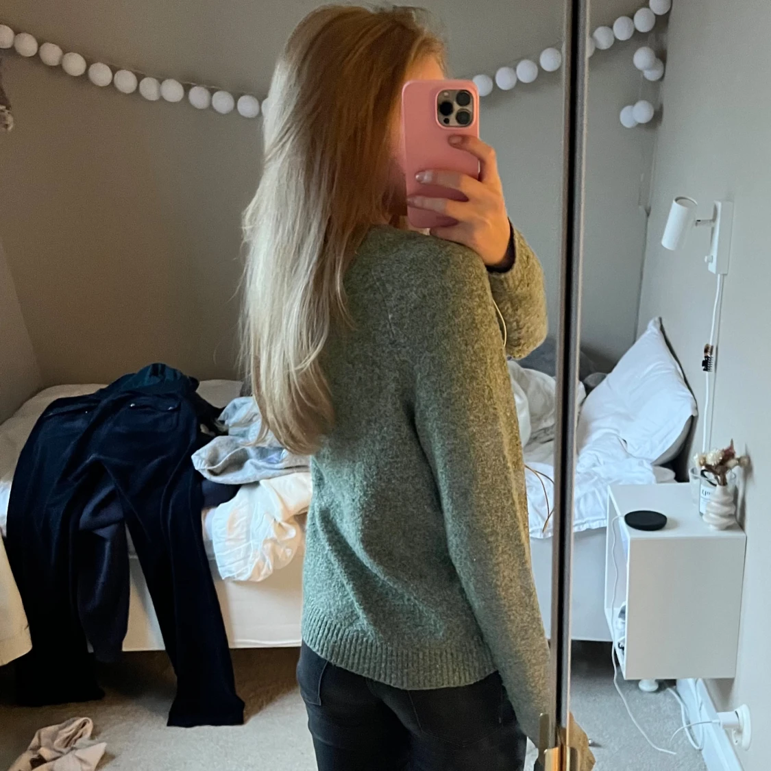 Grön stickad tröja från Vero Moda - 1