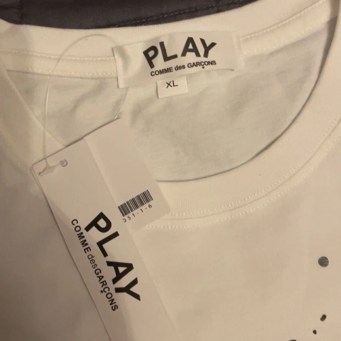 Vit t-shirt Comme des Garçons Play (prisförslag)  - 1