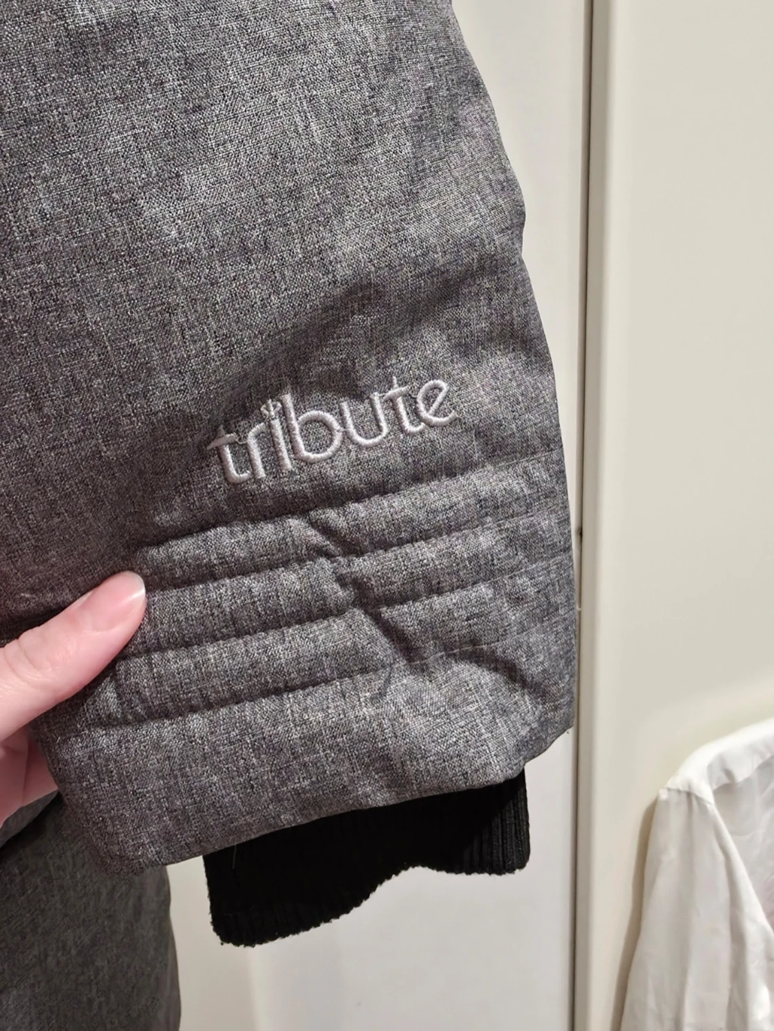 Grå lång dunjacka från Tribute  - 4