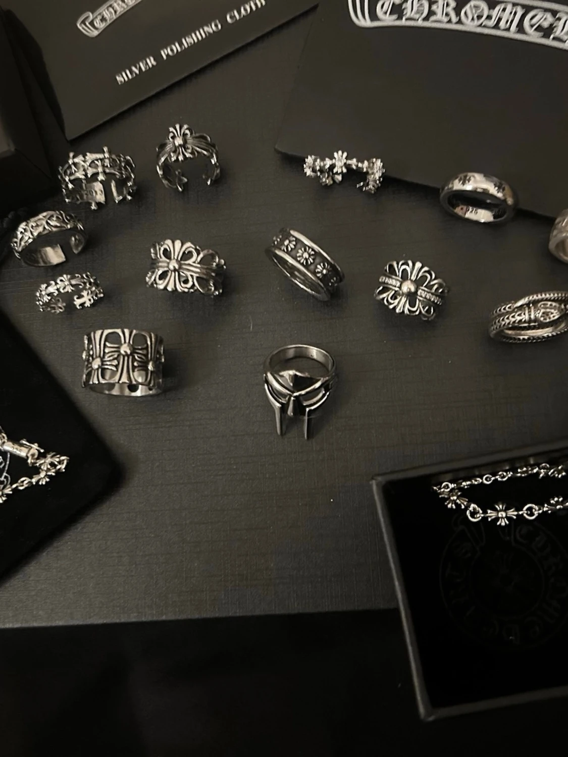 Chrome Hearts Ring Stainless Steele Silver Grisch Cool Streetwear Trendig - 1