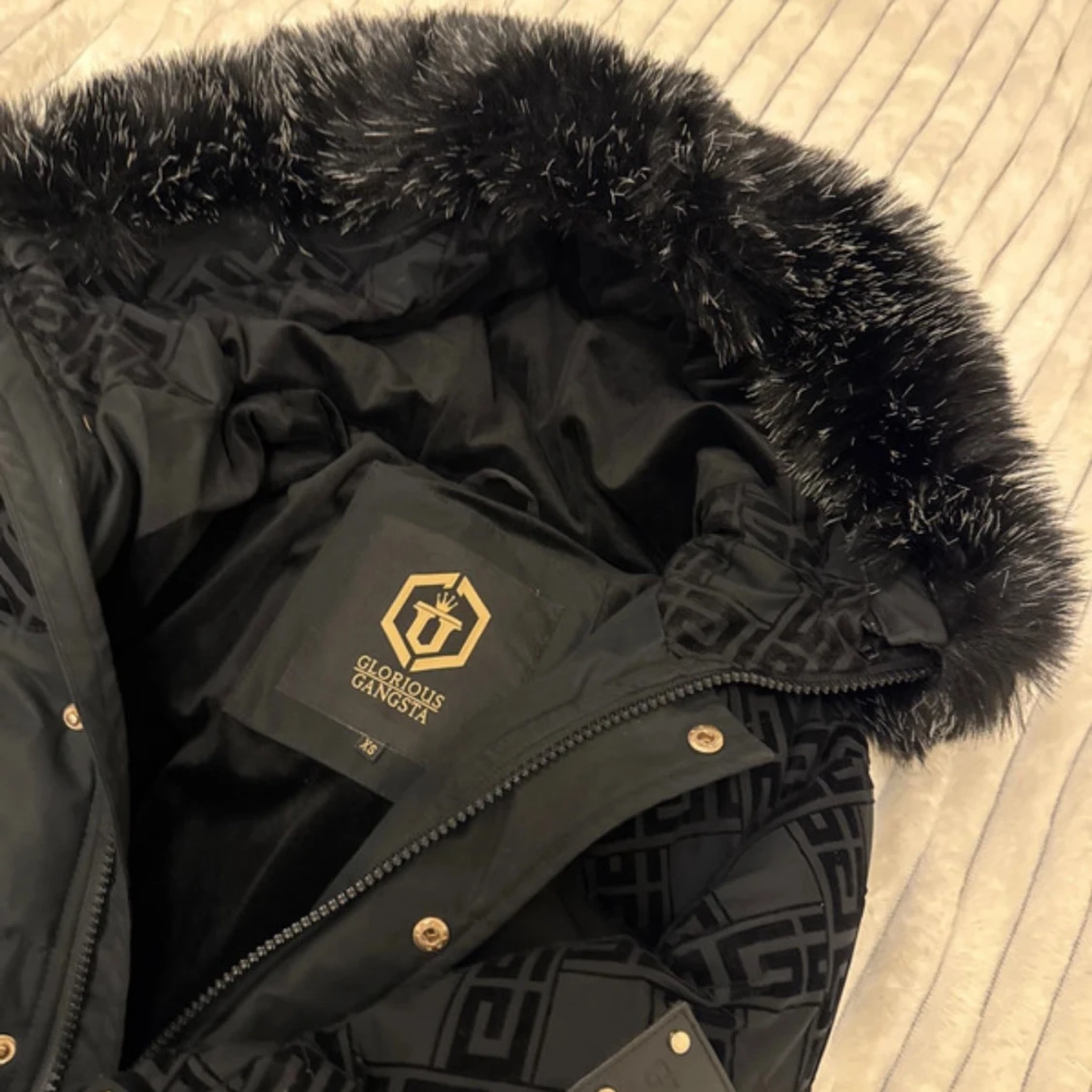 Svart pufferjacka Glorious Gangsta - 1