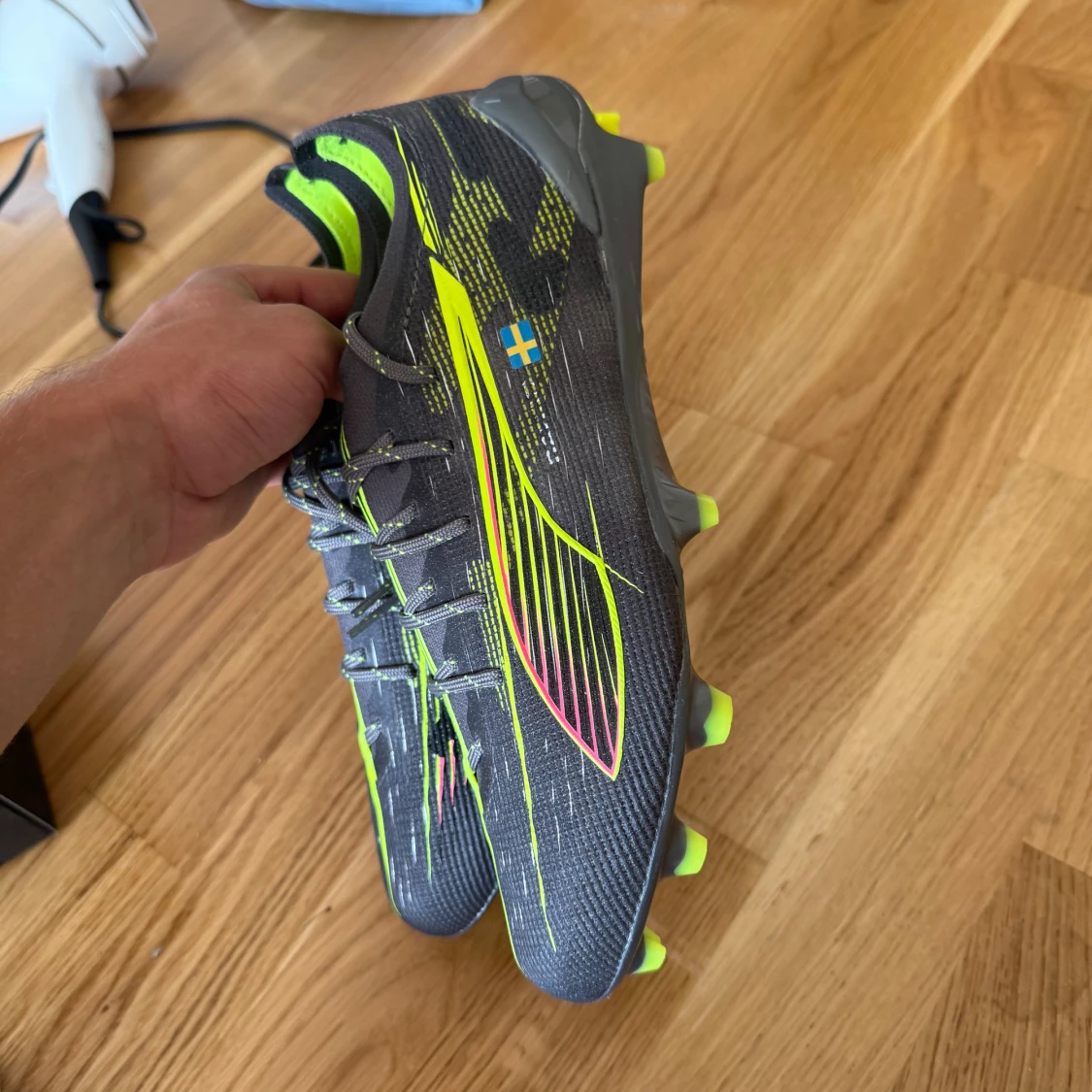 Puma Ultra fotbollsskor grå/gul - 2