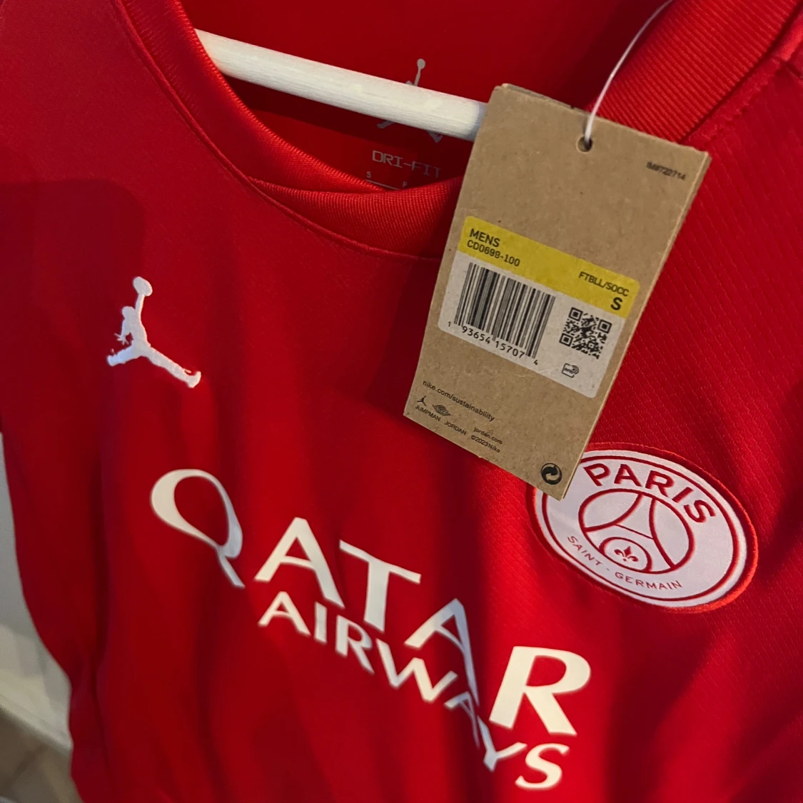 Röd PSG fotbollströja Jordan S - 2