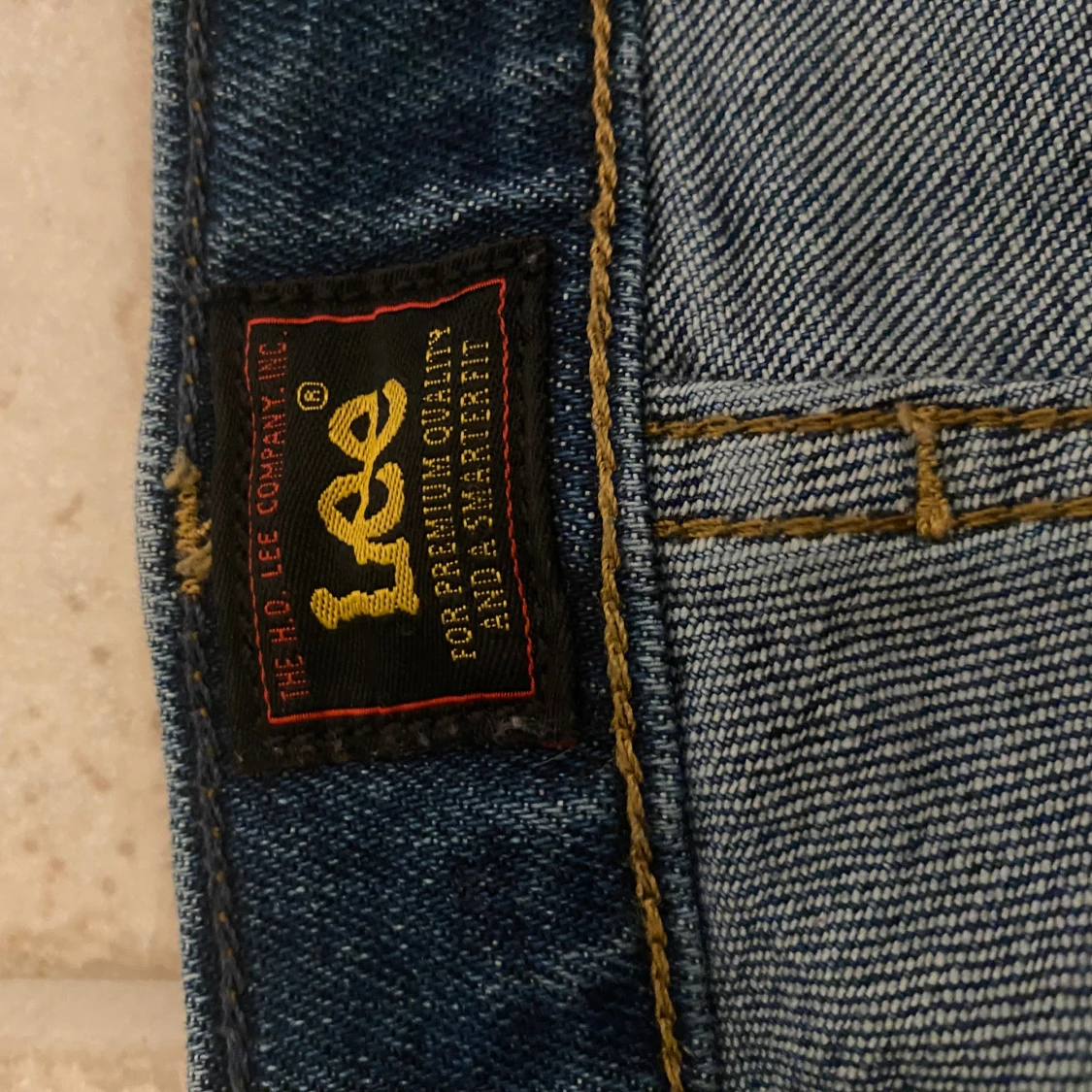 Blå jeans från Lee straight fit - 1