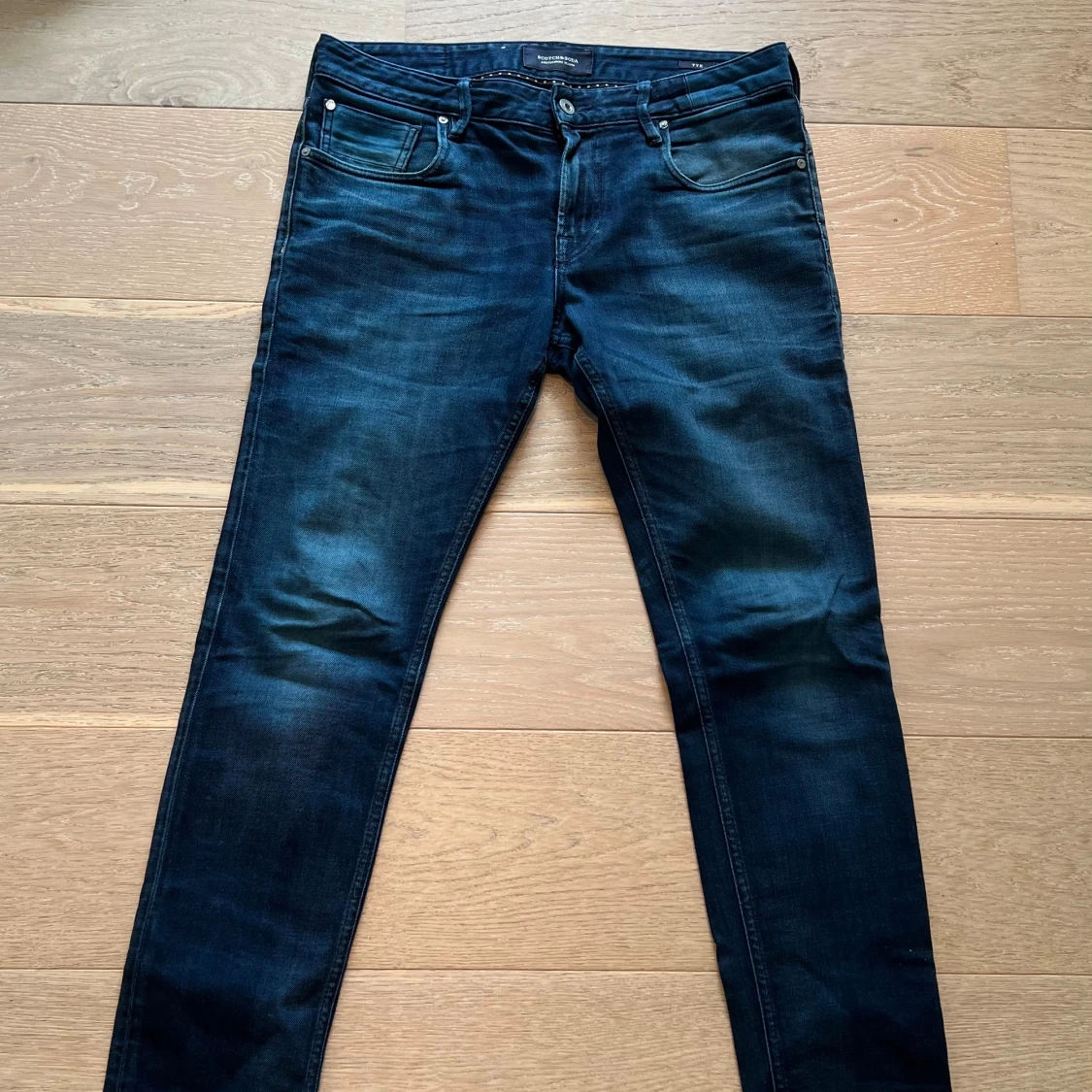 Mörkblå skinny jeans Scotch & Soda