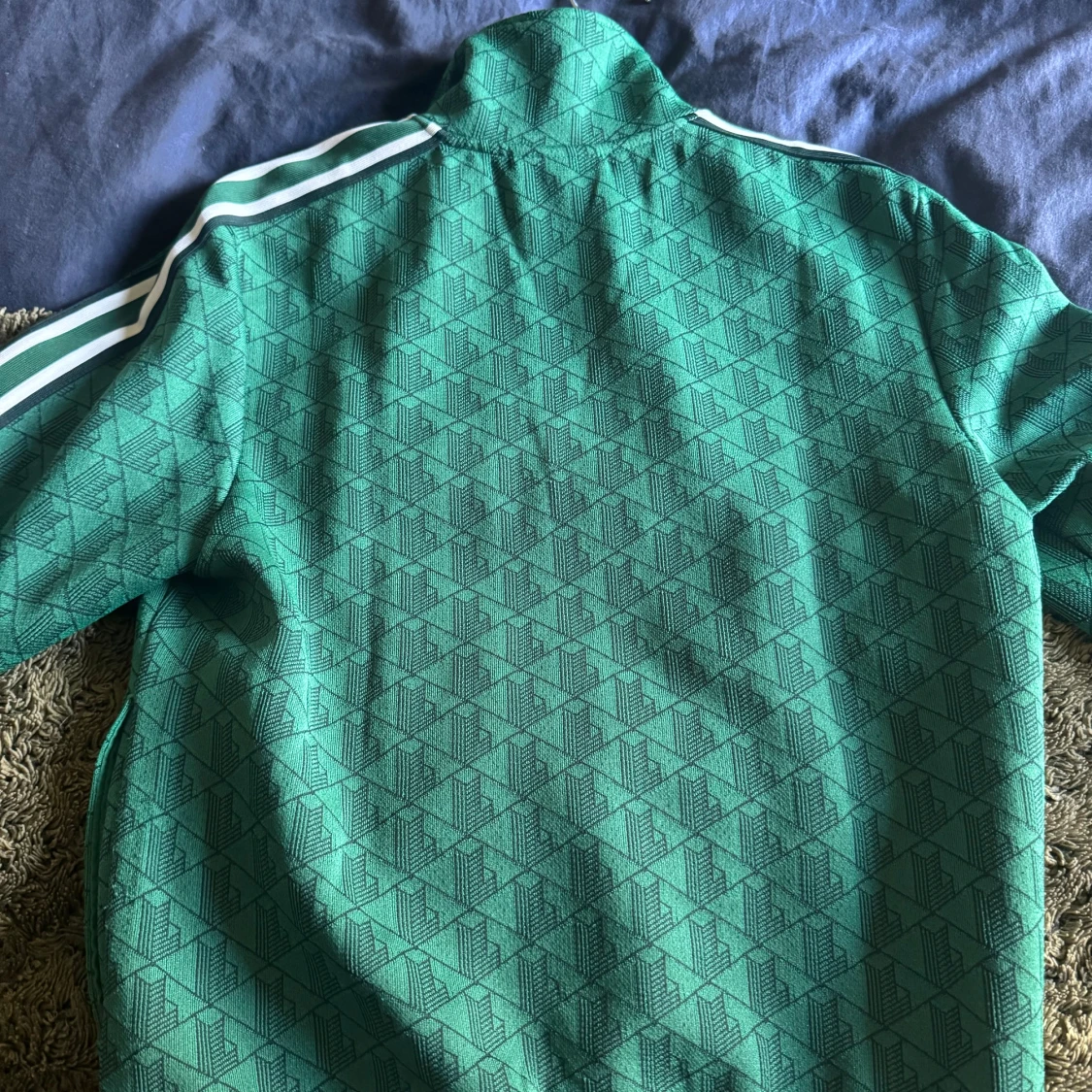 Lacoste zip tröja grön storlek s - 1