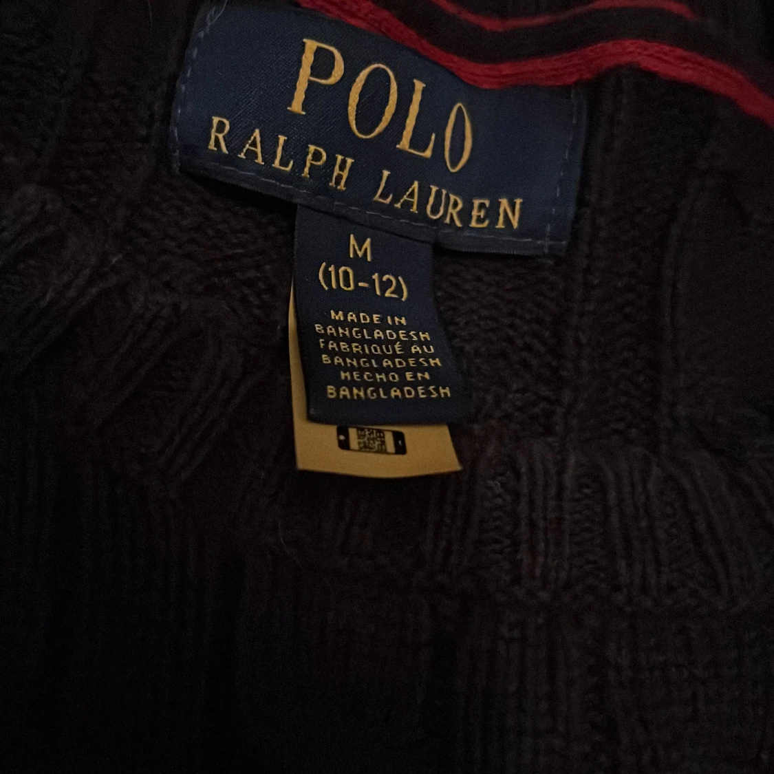 Mörkblå stickad tröja Polo Ralph Lauren - 3