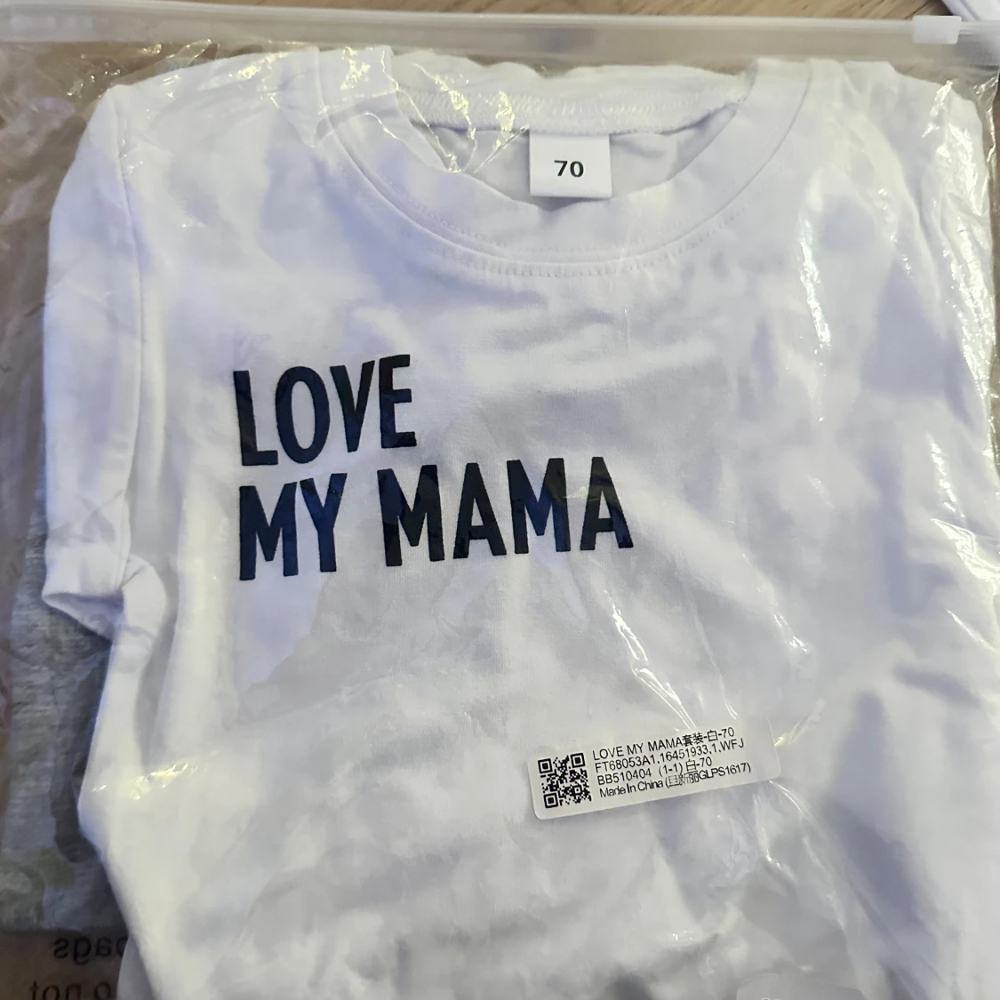 Grå mjukisbyxor med snörning Set med T-shirt och Byxor - 4