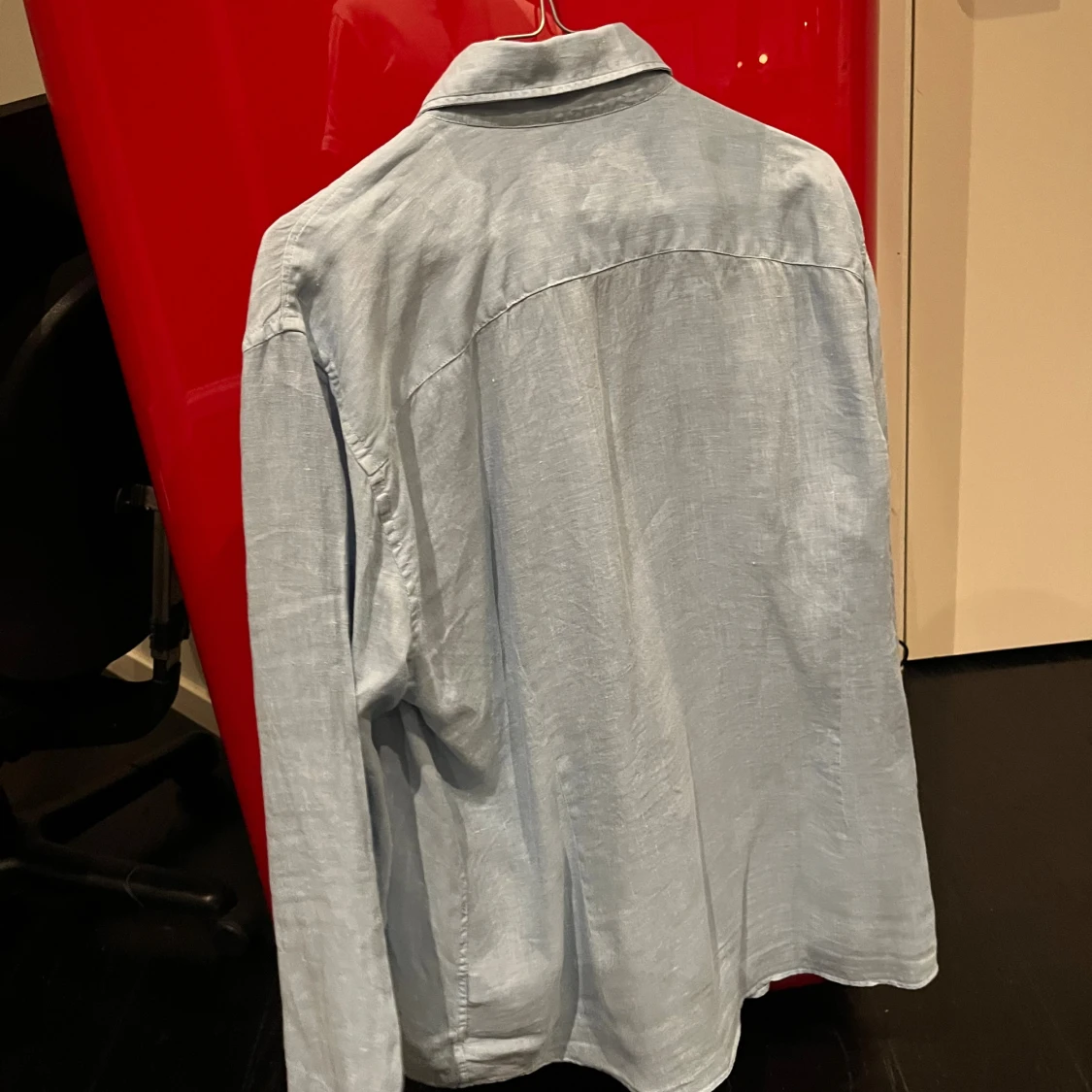 Ljusblå skjorta från Zara i linne - 2