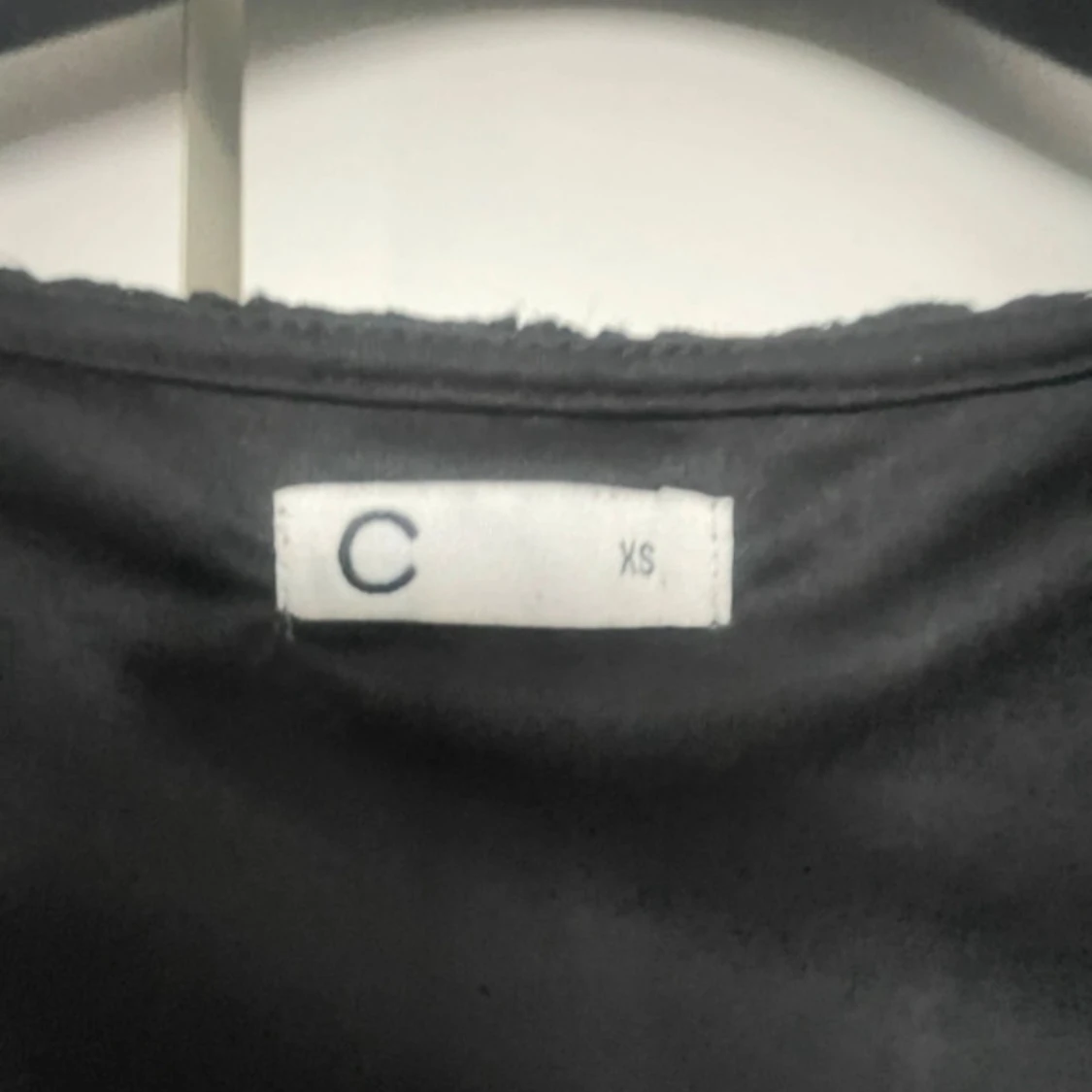 Svart spet blus med trekvartsärm XS - 2