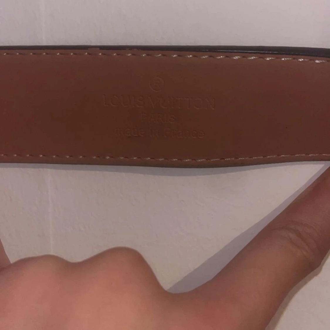 rutig skinnbälte - 1