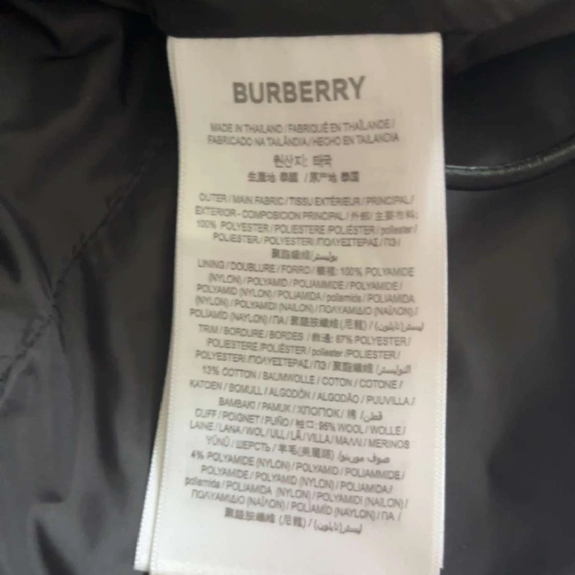 Svart dunjacka Burberry med avtagbara ärmar - 4